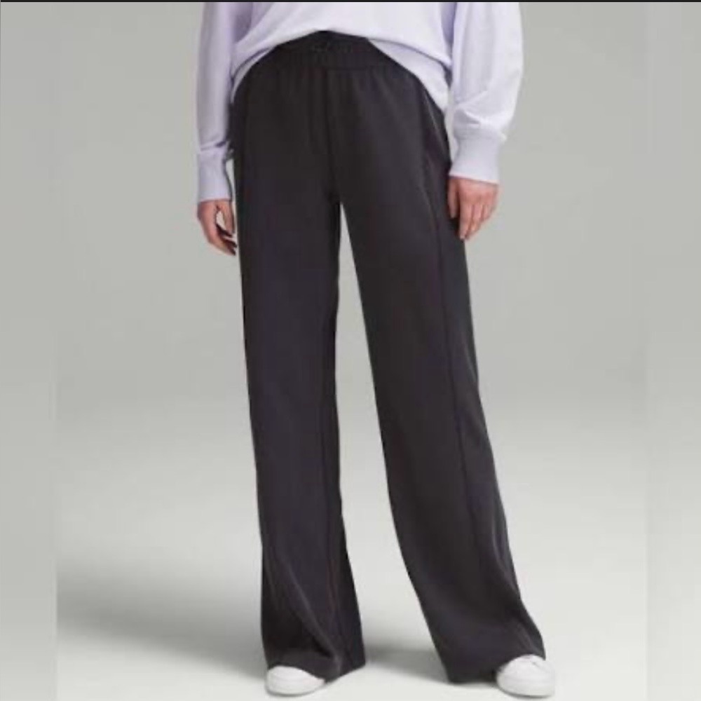 Lululemon | Ribbed Softstreme Mid-Rise Pant 32" Black Size 10 - Picture 1 of 15